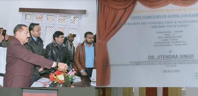 Dr Jitendra lays foundation stone of new schemes in Doda
