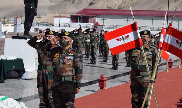 Army pays trubites to martyrs of Galwan Valley clash