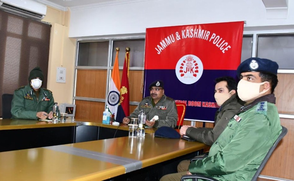 DGP Chairs officers meeting; reviews security situation in Kashmir zone