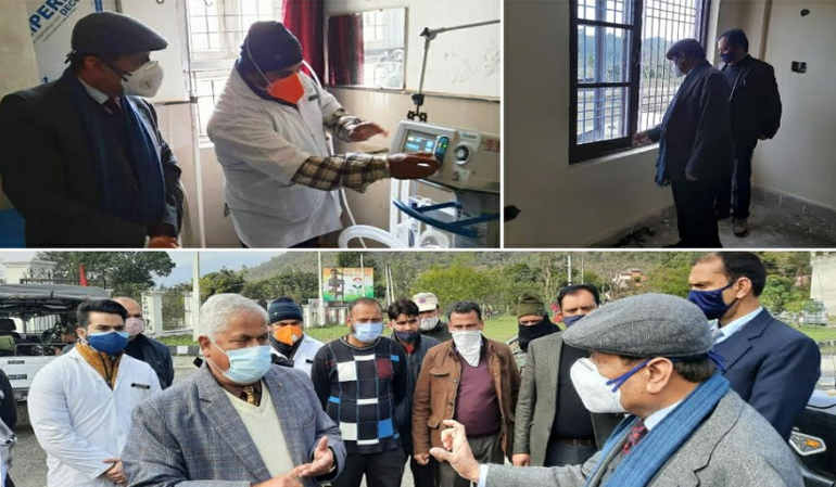 Advisor Bhatnagar visits Basohli, inspects Sub District Hospital, other dev projects