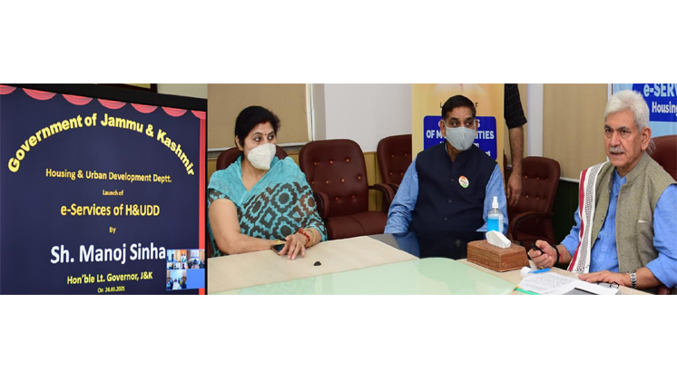 Lt Governor launches 14 e-services of Municipalities in the UT