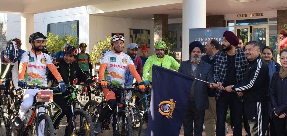 Excise Department flags off Anti drug Cyclothon to Surinsar