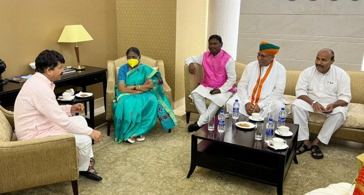 President election: Droupadi Murmu arrives in Delhi, to file nomination tomorrow