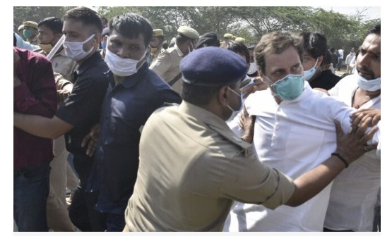Rahul Gandhi Arrested On Way To Hathras, Asks Cops "On What Grounds"