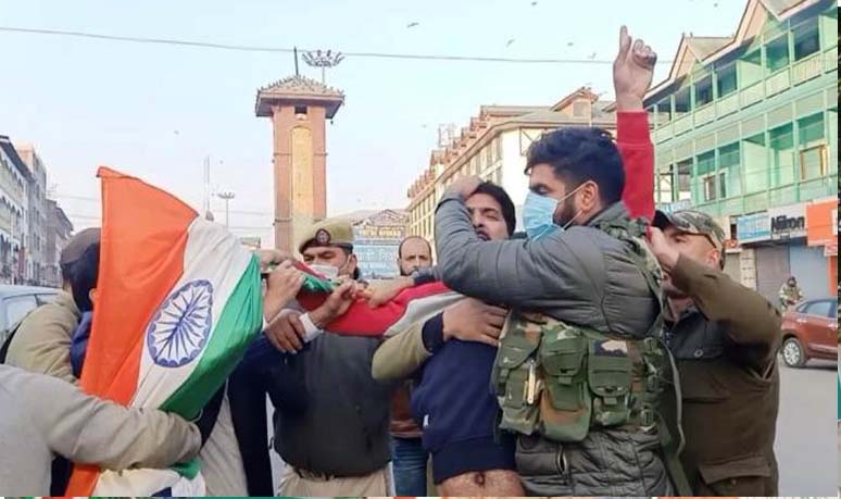 Three BJP workers detained for trying to hoist Tricolour at Srinagar's Lal Chowk