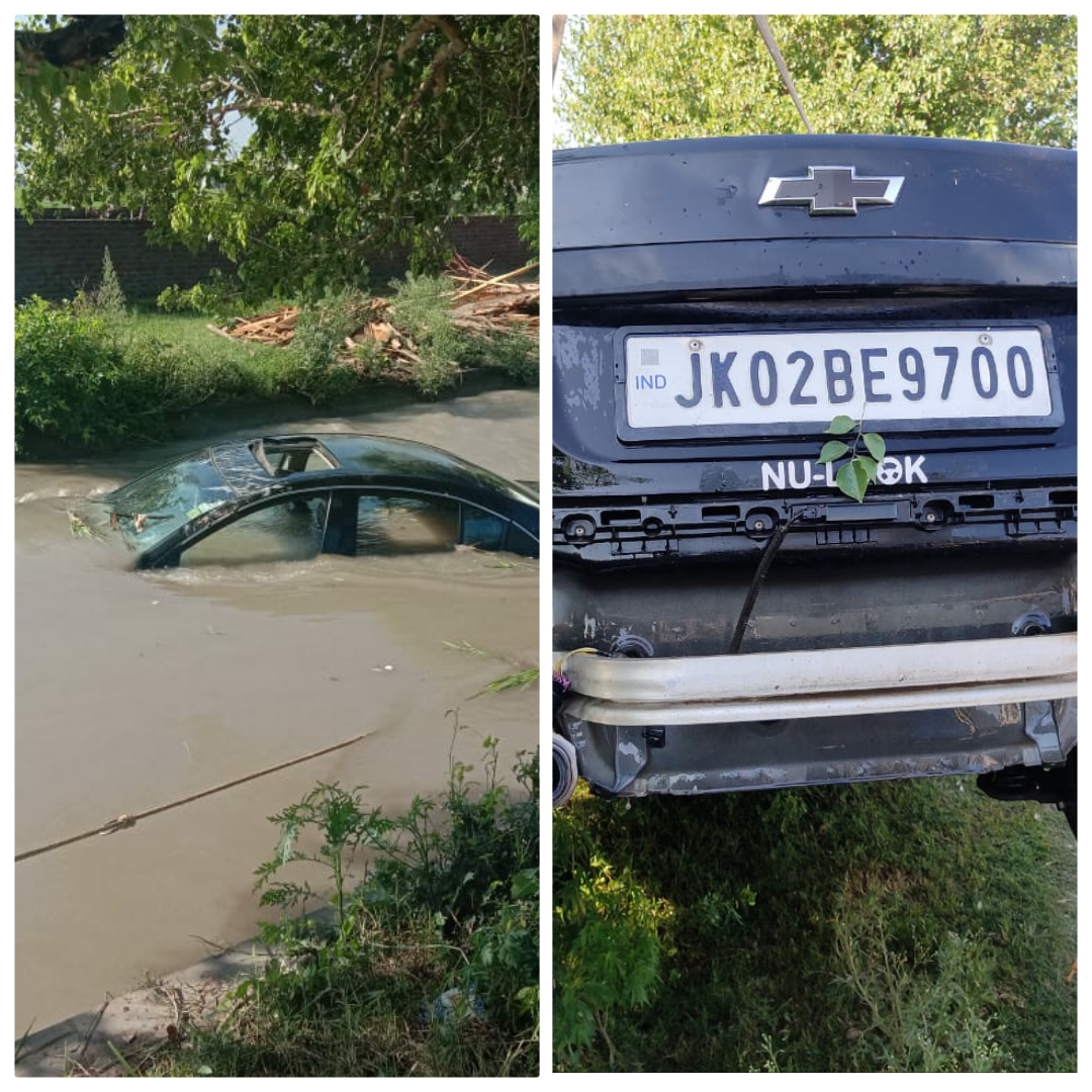 Youth dies in Jammu as Overspeeding Car falls into Canal 