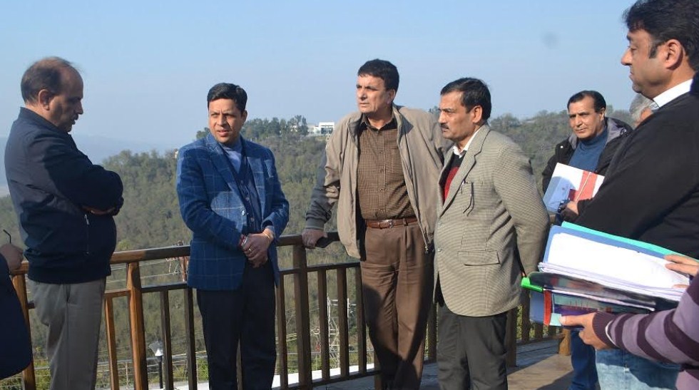 Div Com inspects Ropeway project at Bahu Fort