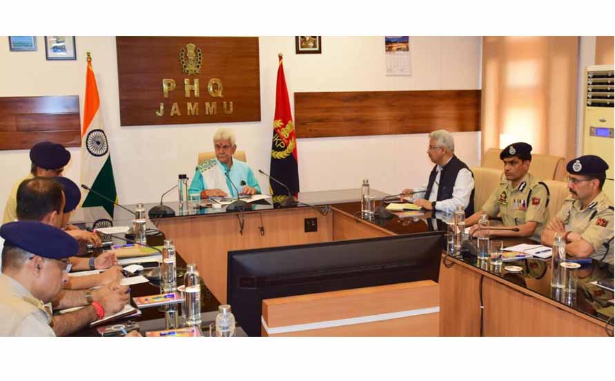 Lt Governor chairs a high-level security review meeting