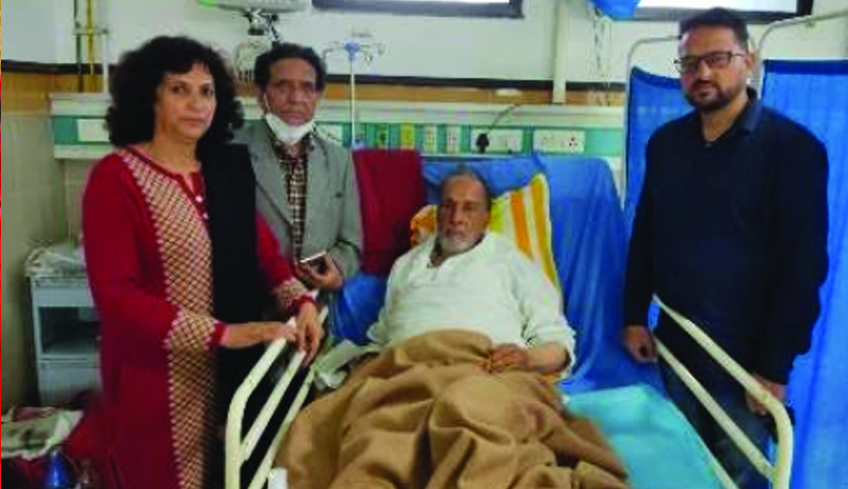 Panthers President Prof.Bhim Singh  admitted in Super Speciality Hospital, Jammu 