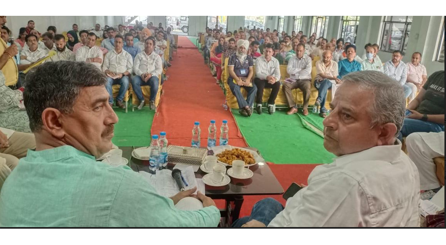 MP Jugal Kishore reviews development scenario of SAGY village Rehal Dhamalian