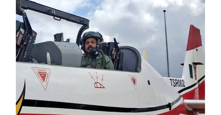 IAF Chief Rakesh Kumar Singh Bhadauria flies sortie in indigenously developed HTT-40 trainer aircraft