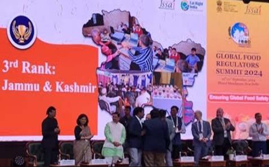 J&K secures 3rd rank in Food Safety Index 2023-24
