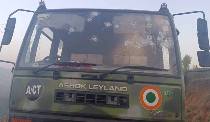 Terrorists open fire on two security vehicles in J&K’s Poonch, 5 soldiers injured