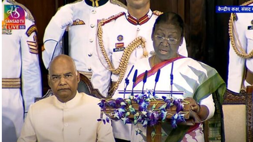Droupadi Murmu Takes Oath As India’s 15th President; First Tribal Woman To Hold Highest Constitutional Post