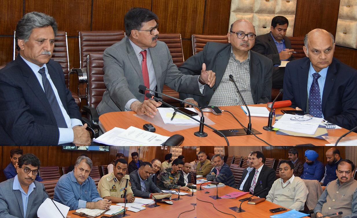 Advisors discuss measures to ensure regular Traffic on NH44 and Mughal road