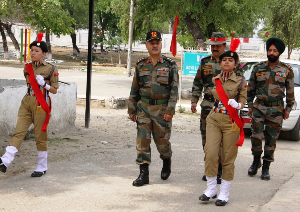 DDG NCC visits Annual Training Camp at Nagrota