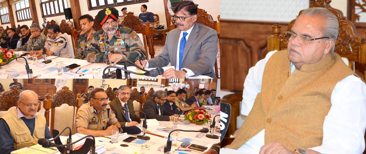 Governor takes High level meet to review security arrangement for AmarNath Yatra