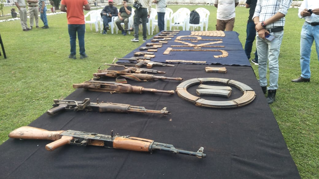 Militant hideout busted in Rajouri, huge cache of Arms, Ammunition recovered 