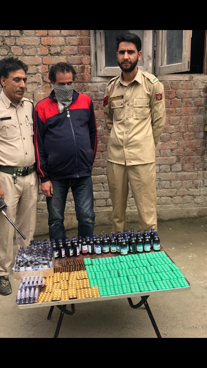 J&K Police arrest drug peddler in Nowshera, Srinagar