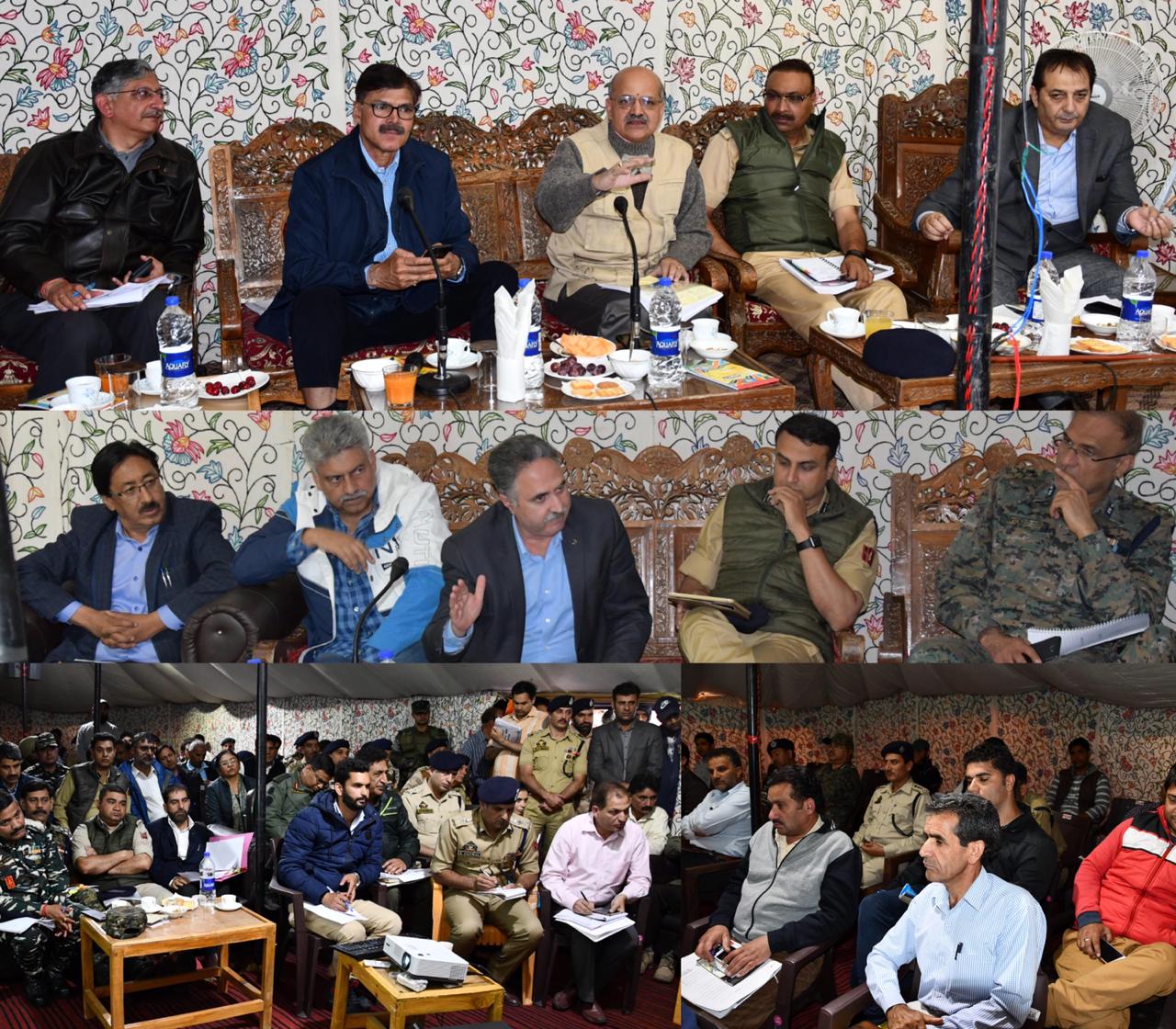 Advisor Kumar, CS Visit Baltal Base camp to review yatra arrangements