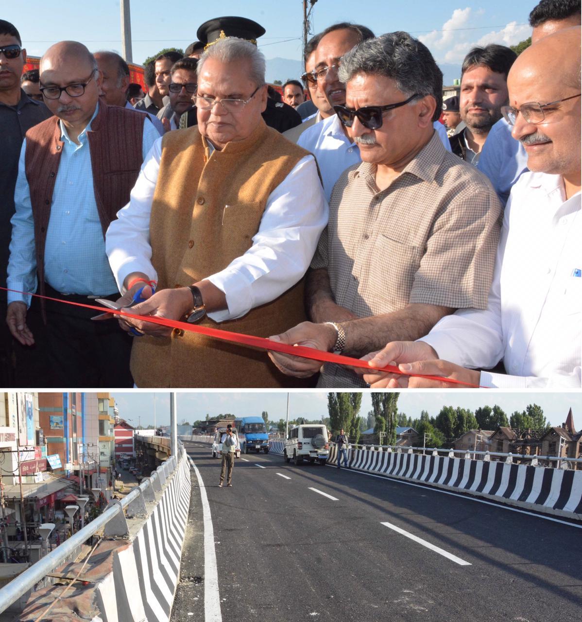 Amarnath ji Yatra conducted by people of Kashmir: Governor while inaugurating flyover