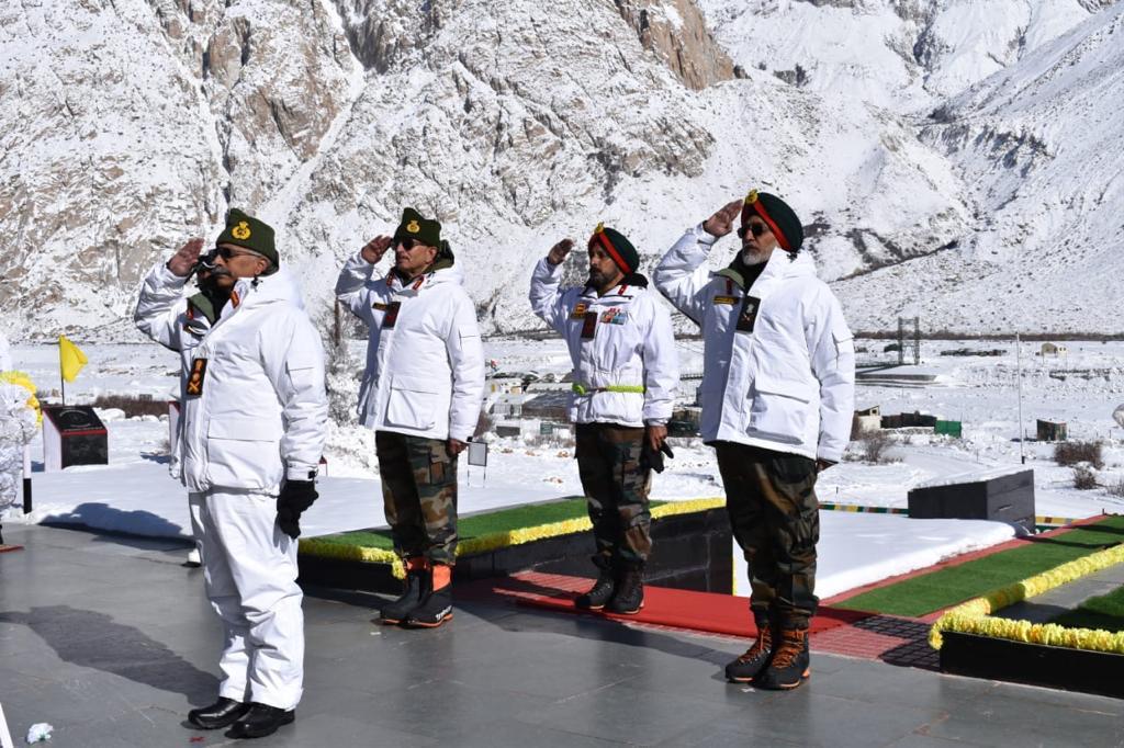 Army Chief visits Siachen, reviews Operational preparedness 