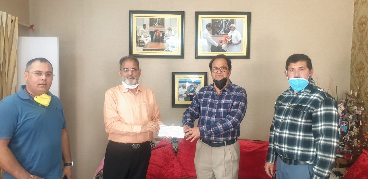 Rotary Club Jammu Tawi donated 4 Lakhs towards PM Cares fund