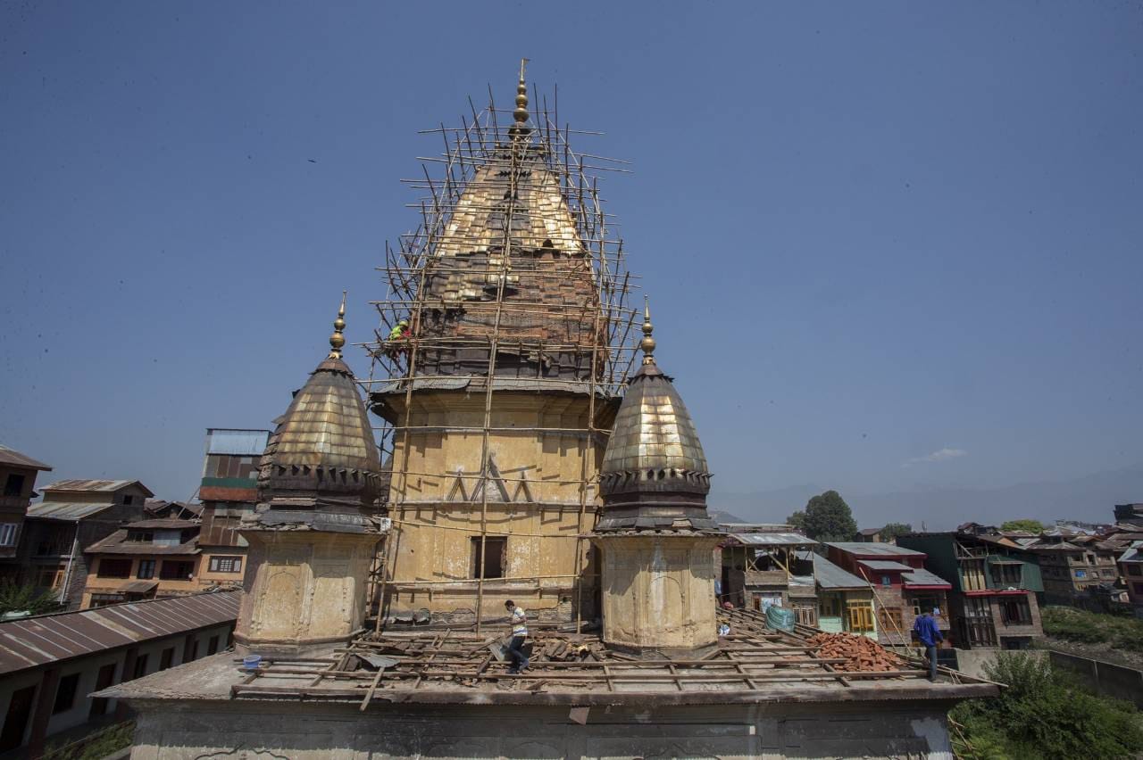 Renovation of centuries old Raghunath Temple begins in Srinagar 30 years after its demolition