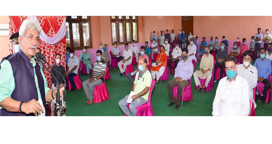 Lt Governor visits Jagti Township, listens to the issues of KPs