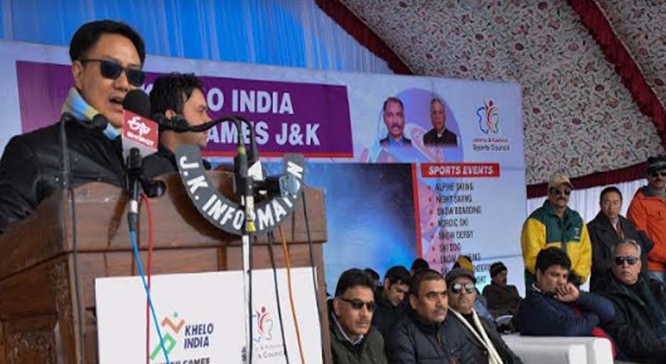 Kiren Rijiju inaugurates first ever Khelo India Winter Games at Gulmarg
