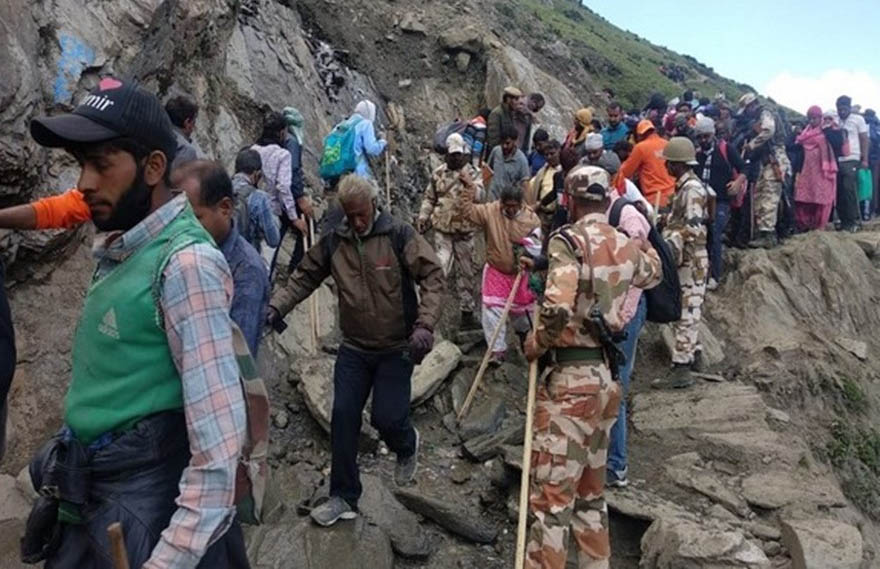 Batch of 3627 pilgrims leave for Amarnath Cave Shrine from Jammu