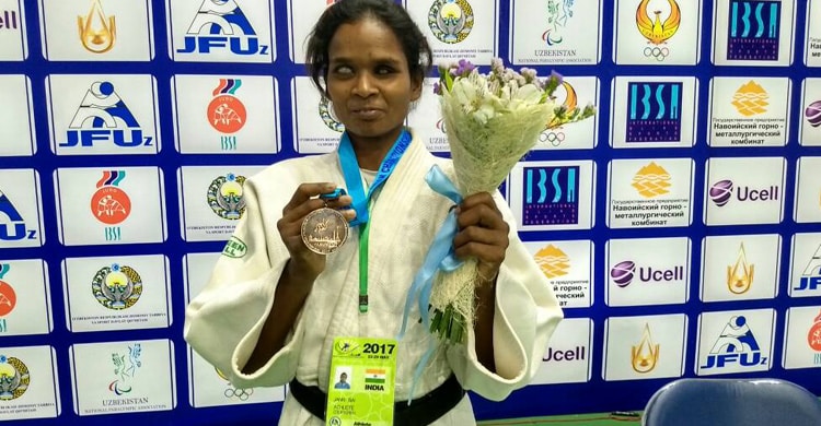 Daily labour's Blind girl Wins Bronze in International Judo Championship at Tashkent