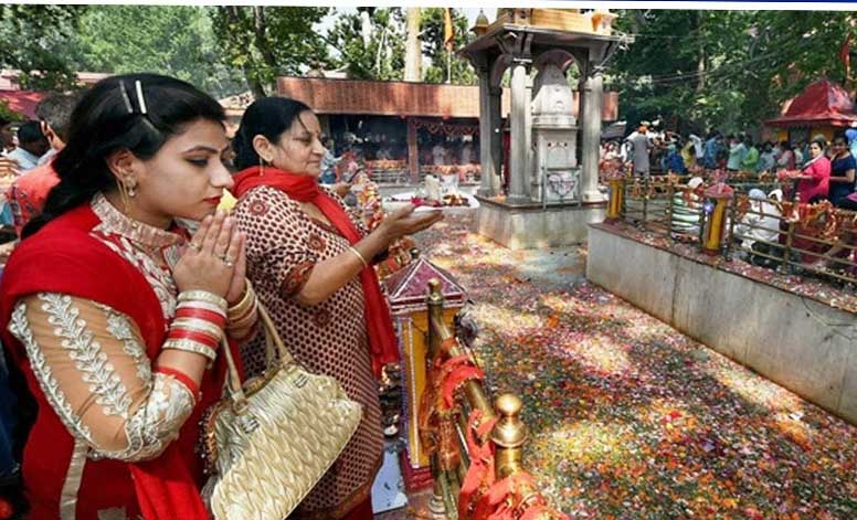 Kashmiri Pandits celebrate Kheer Bhawani festival in Ganderbal amid COVID-19 SOPs