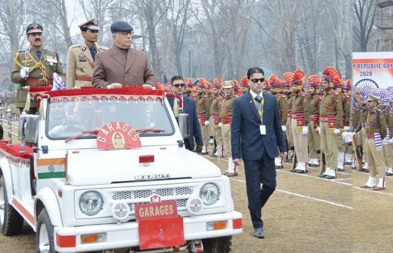 71st Republic Day celebrated at Srinagar  Advisor Khan unfurls national flag, says steps afoot to usher UT into a new era of progress, prosperity