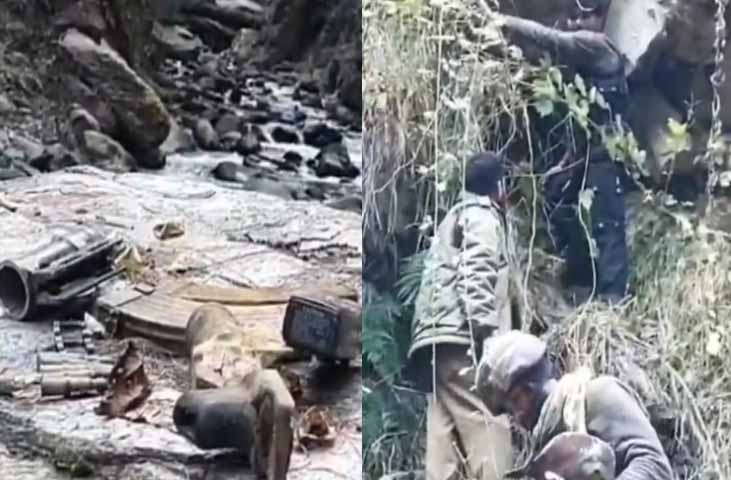 Terrorist hideout busted in Ramban woods, arms and ammo recovered