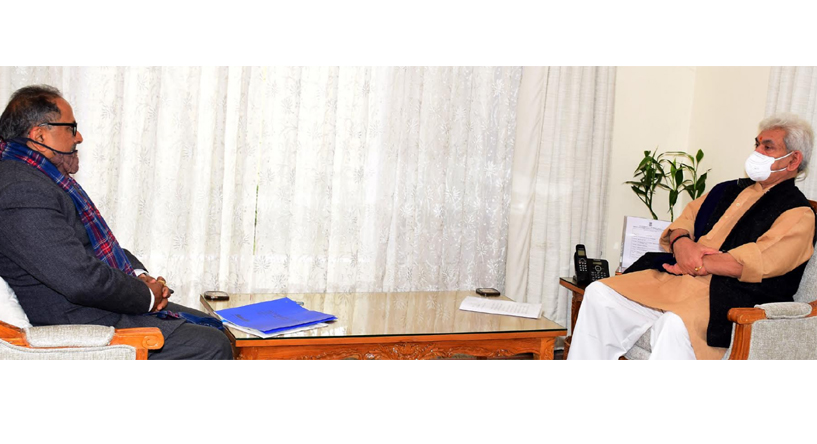 Former Dy CM calls on Lt Governor