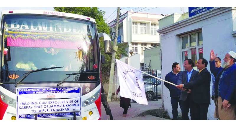Group of 40 J&K Sarpanchs visiting to Rajasthan  for exposure tour   