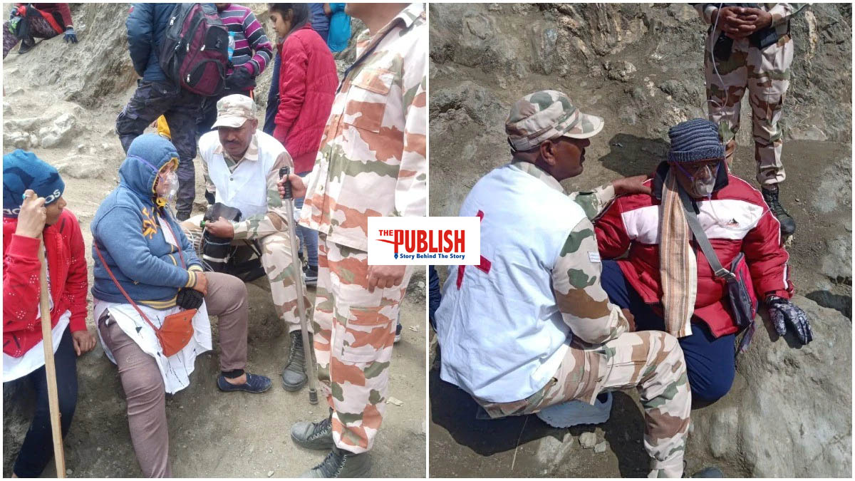 ITBP Personnel Administer Oxygen To Over 161 Amarnath Pilgrims In J&K