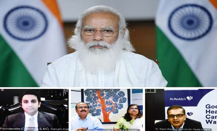 Scale up production, will provide all help: PM Modi tells vaccine manufacturers