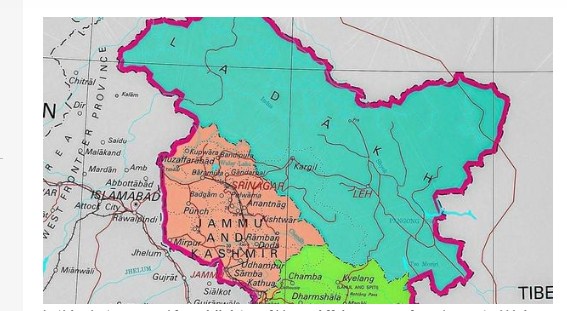 PoK in UT of Jammu and Kashmir, Gilgit-Baltistan in Ladakh in new map of India   
