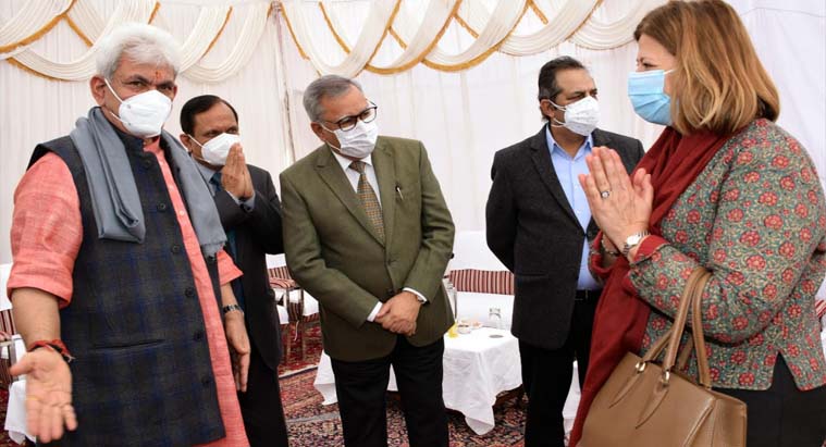 ‘Delimitation process is on in J&K’: LG Manoj Sinha while interacting with foreign envoys