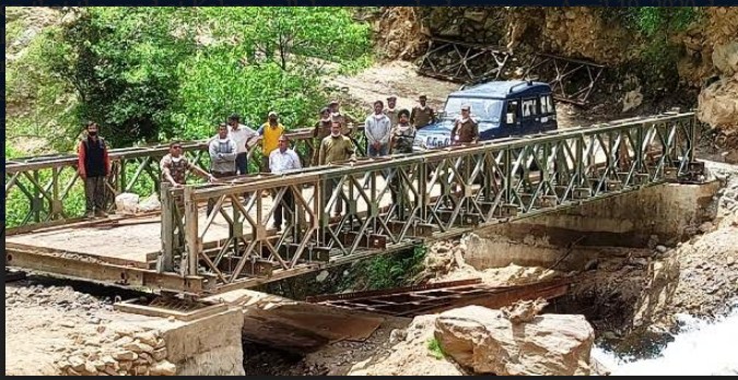 Bridge constructed over Kabban Nallah in Kishtwar