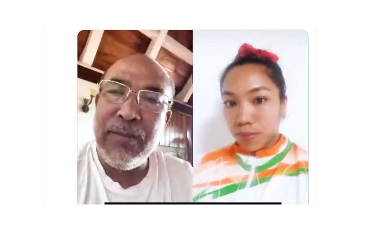 Manipur CM Biren Singh announces Rs 1 crore cash reward for Mirabai Chanu