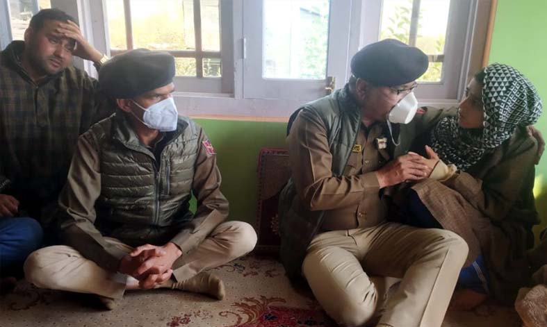 DGP interacts with families of martyrs at DPL Srinagar; visits family of martyred police inspector at Bijbehara