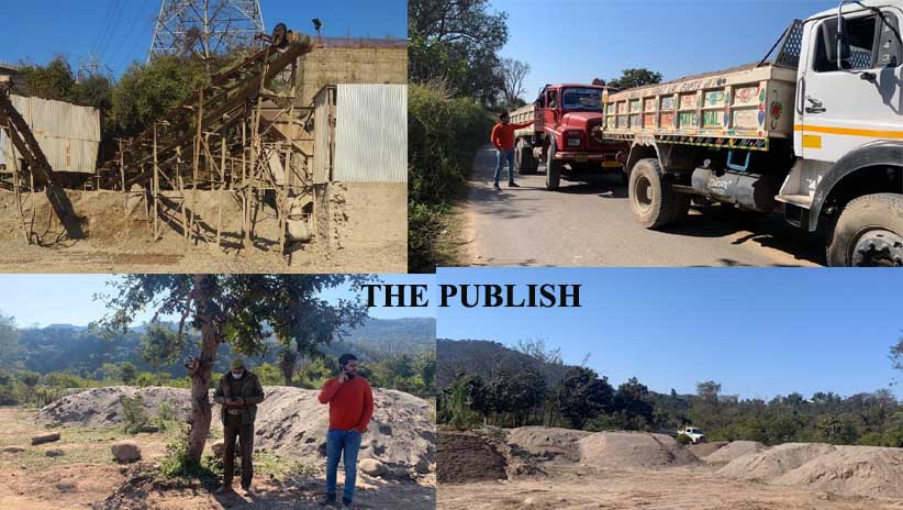 Joint team of Tehsildar Dhruv Gupta, DMO and police  raids illegally operating Stone crushers and illegal mining sites at Block Dansal