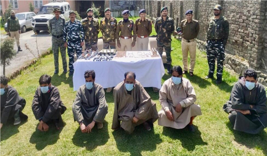 J&K: LeT Module Busted in Sopore District, 4 Terrorists Arrested