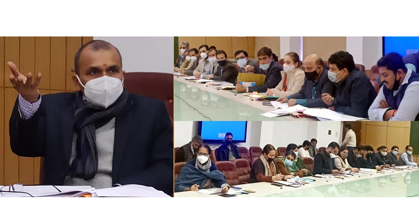 Principal Secretary to LG, Nitishwar Kumar chairs weekly meeting to review progress of digital services, other developmental works during 2020-21 fiscal