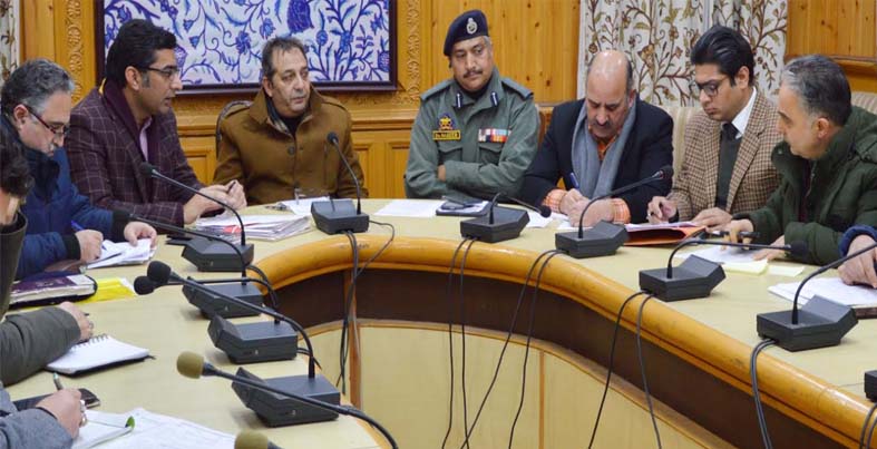 Div Com chairs meeting to discuss Parking Plan for Srinagar City