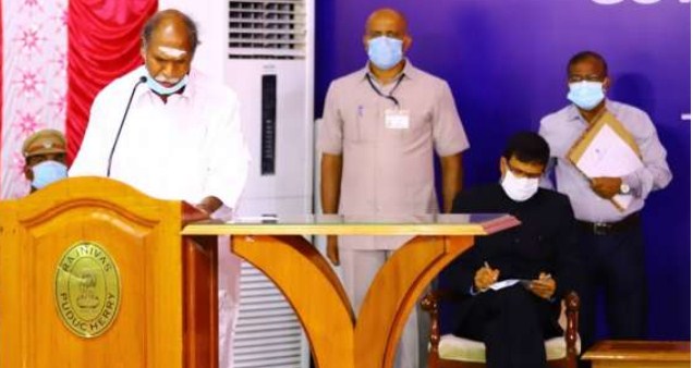 N Rangasamy sworn in as Puducherry Chief Minister