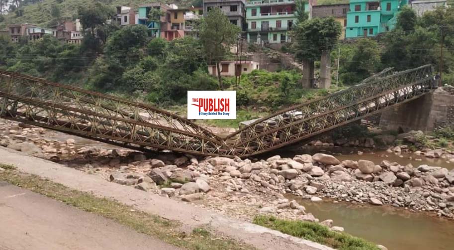 Army Reinforcement Bridge Falls In Rajouri, Dumper Driver Injured